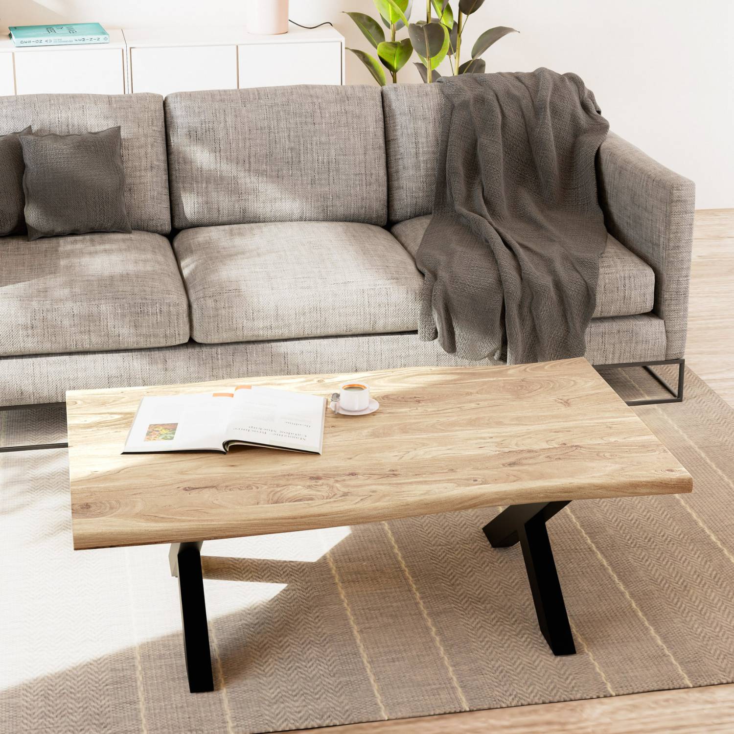 Couchtisch 'Boston' mit Gestell