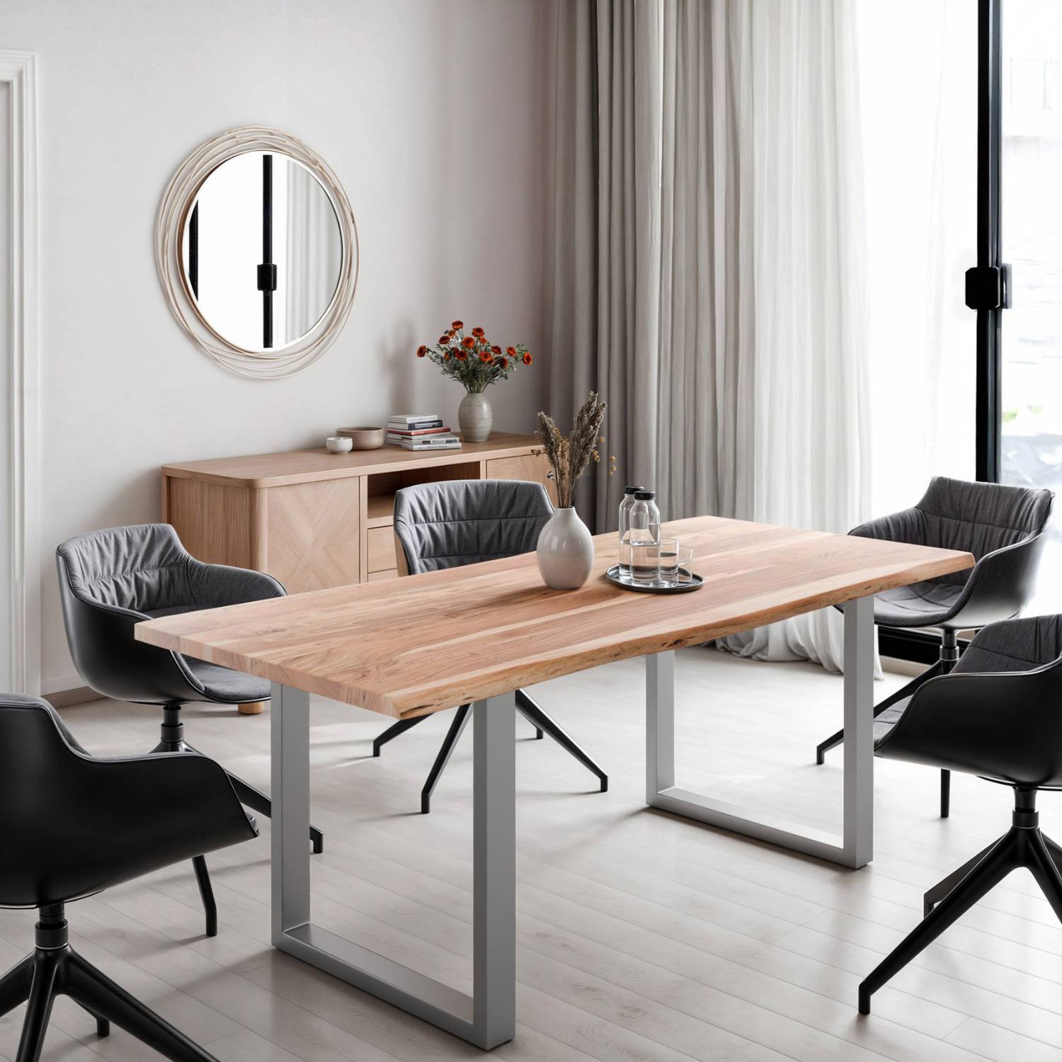 MAGNUS Massivholztisch mit Gestell