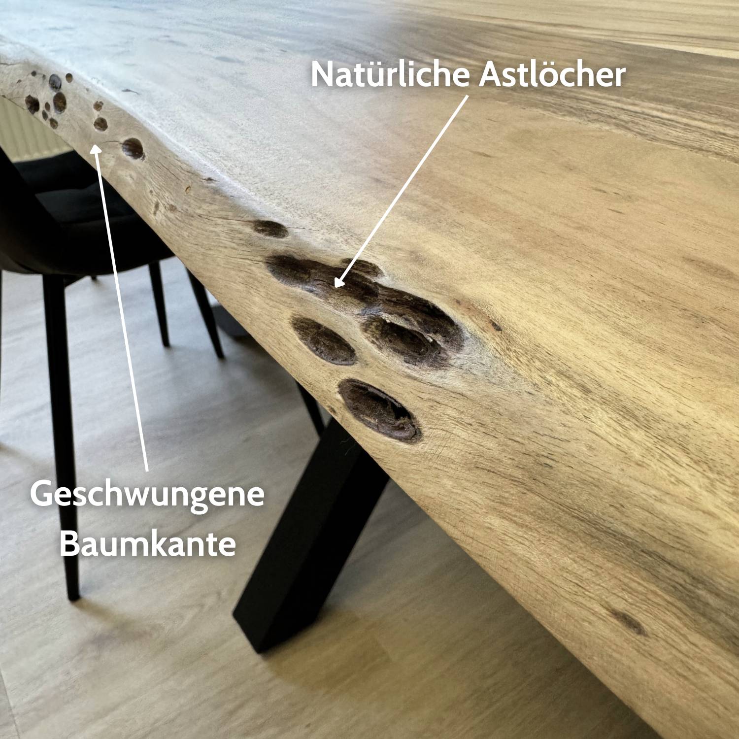 MAGNUS Massivholztisch mit Gestell