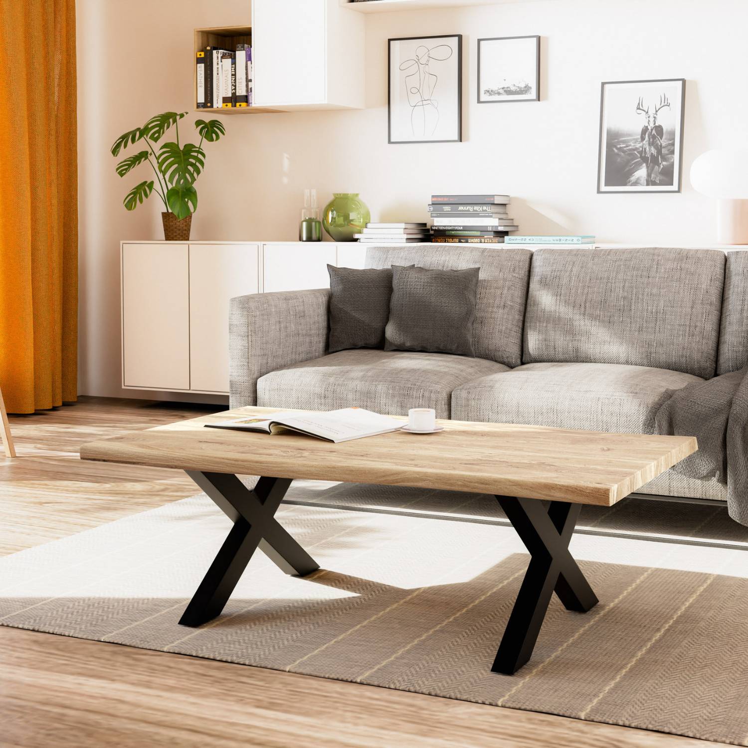 Couchtisch 'Boston' mit Gestell